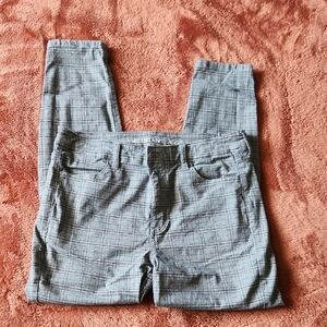 American Eagle Plaid Hi Rise Jegging